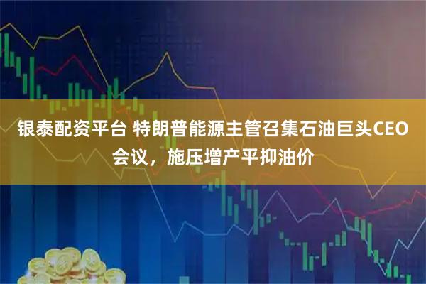 银泰配资平台 特朗普能源主管召集石油巨头CEO会议，施压增产平抑油价